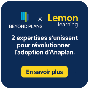 Beyond Plans et Lemon Learning annoncent un partenariat stratégique pour révolutionner l’adoption d’Anaplan.
